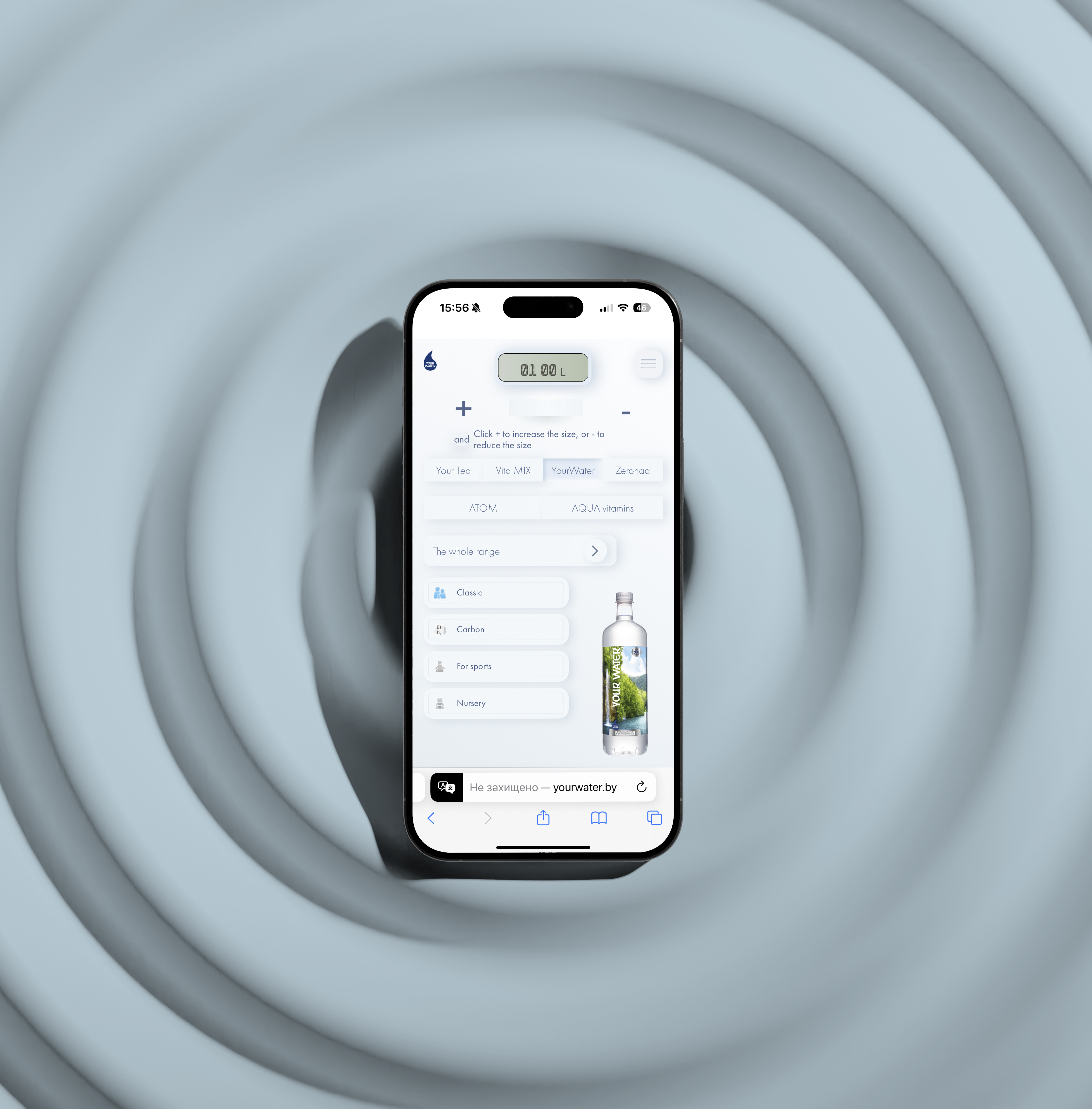 Creating a site for a water brand - photo №3